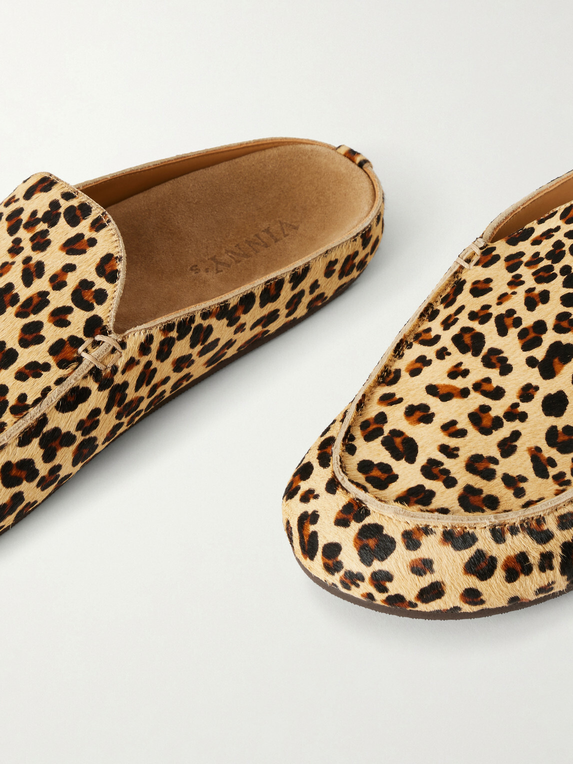 VINNY's - Donnie Leopard-Print Pony Hair Loafers - Animal print