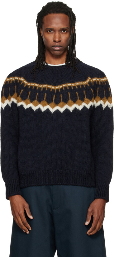 Photo: YMC Navy Jeepster Sweater