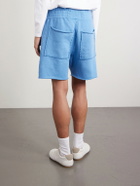 Les Tien - Garment-Dyed Fleece-Back Cotton-Jersey Drawstring Shorts - Blue