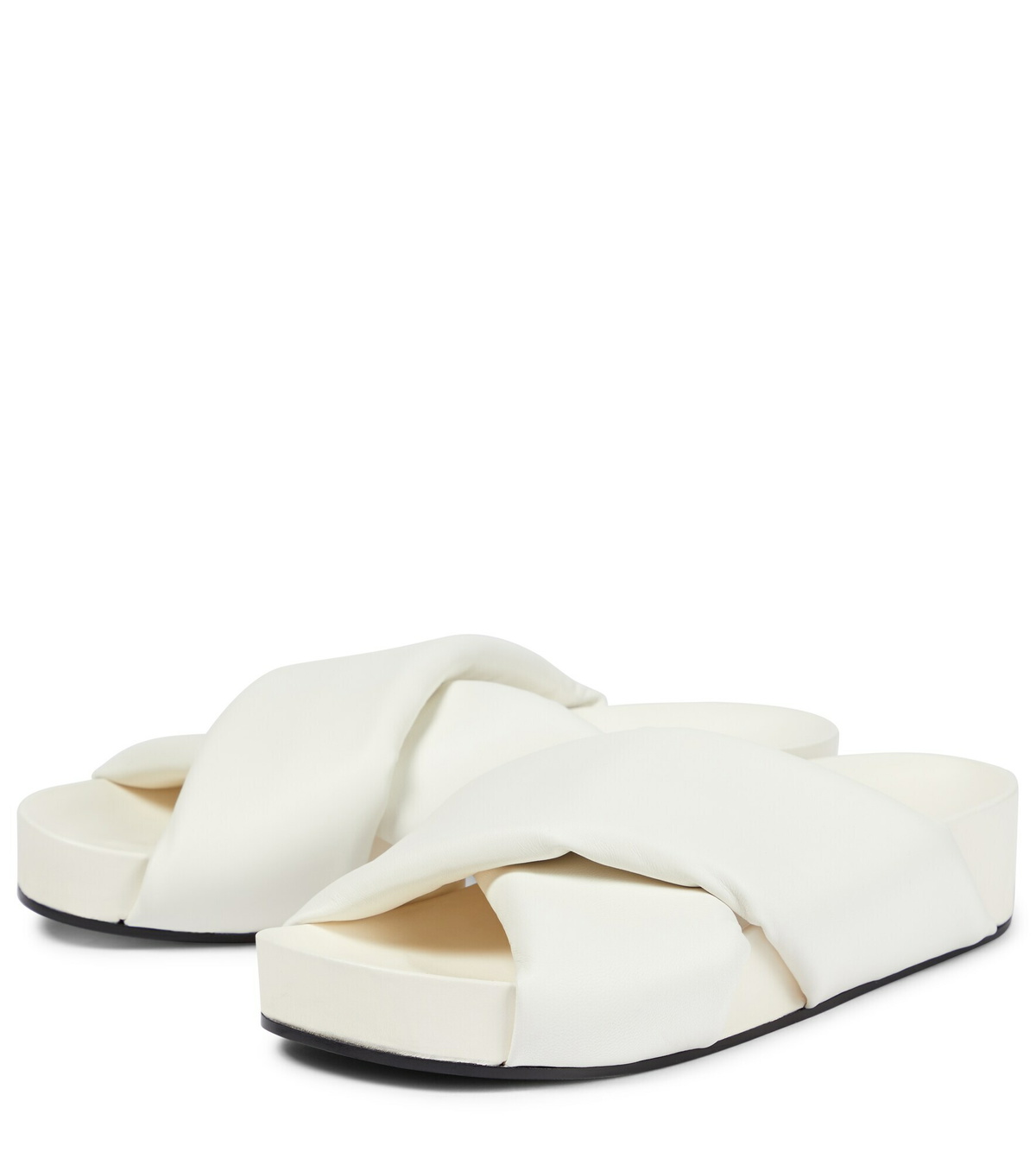 Jil Sander - Padded leather slides Jil Sander