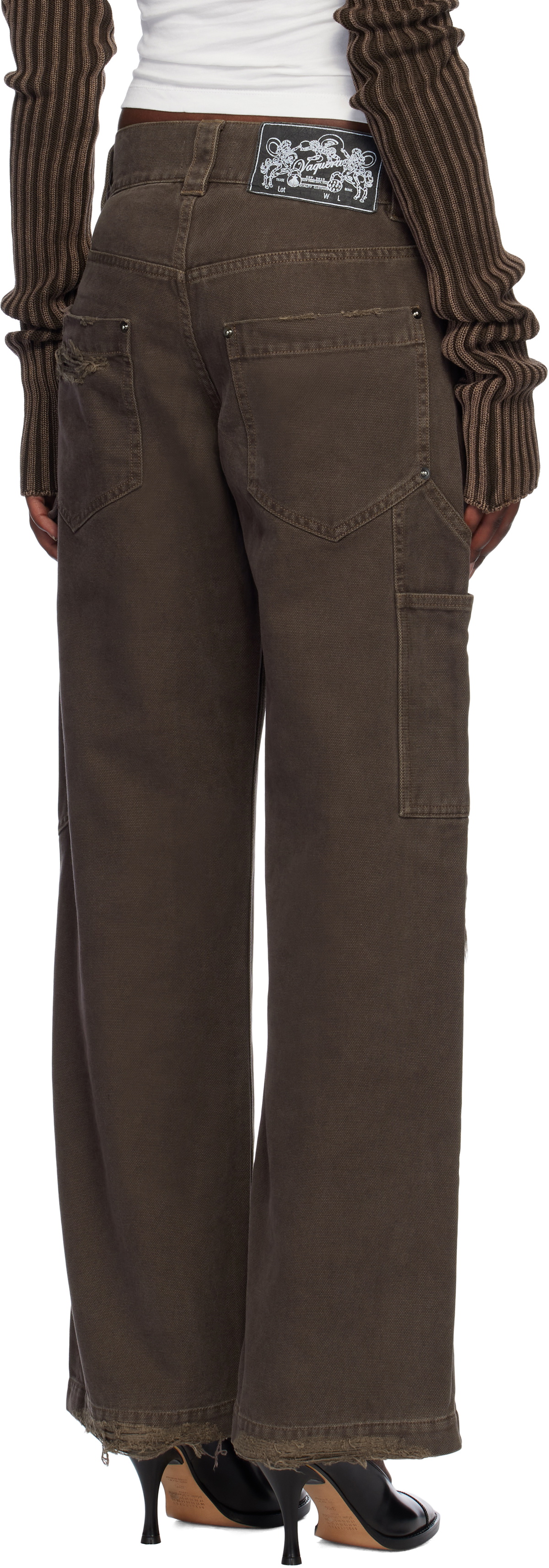 VAQUERA Brown Workwear Trousers
