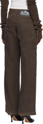 VAQUERA Brown Workwear Trousers