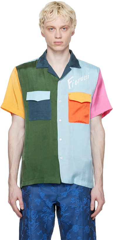 Photo: Fiorucci Multicolor Colorblocked Shirt