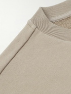 Moncler - Logo-Embroidered Cotton-Jersey Sweatshirt - Neutrals