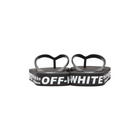 Off-White Black and White Weight Securing System Flip Flops