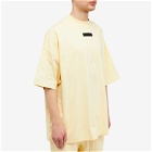 Fear of God ESSENTIALS Men's Spring Tab Crew Neck T-Shirt in Garden Yellow