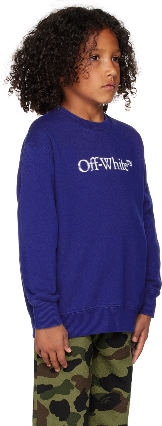 Off-White Kids Blue Bookish Bit Sweatshirt