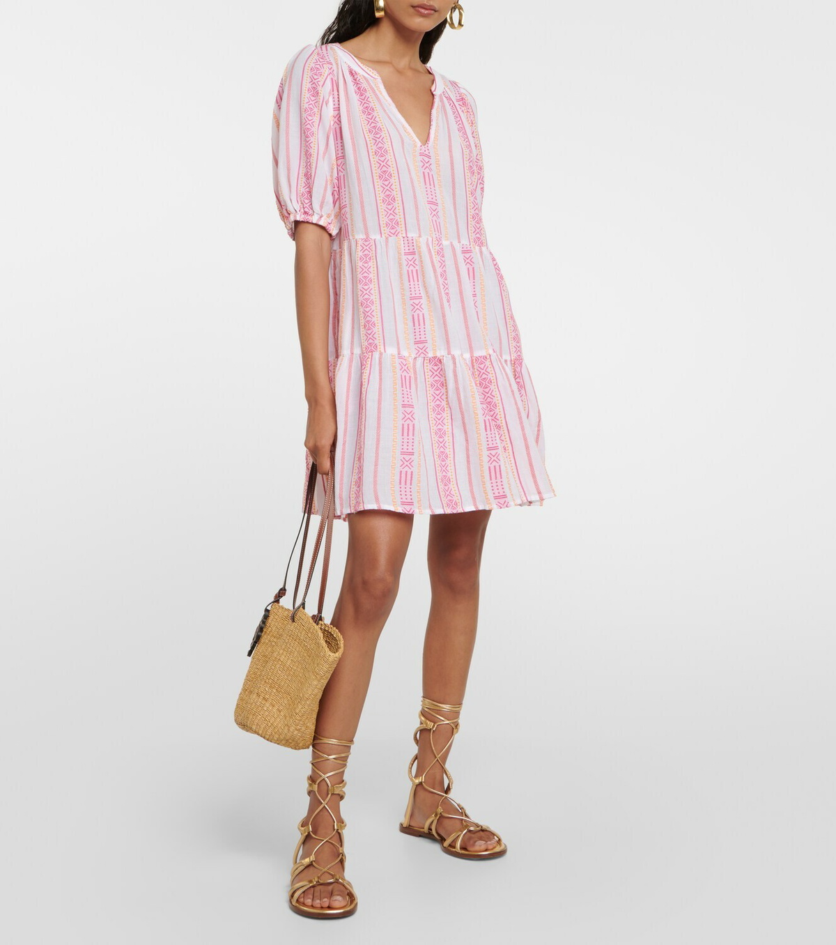 Velvet Monique jacquard cotton minidress Velvet