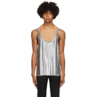 Paco Rabanne Silver Metal Chain Mail Tank Top