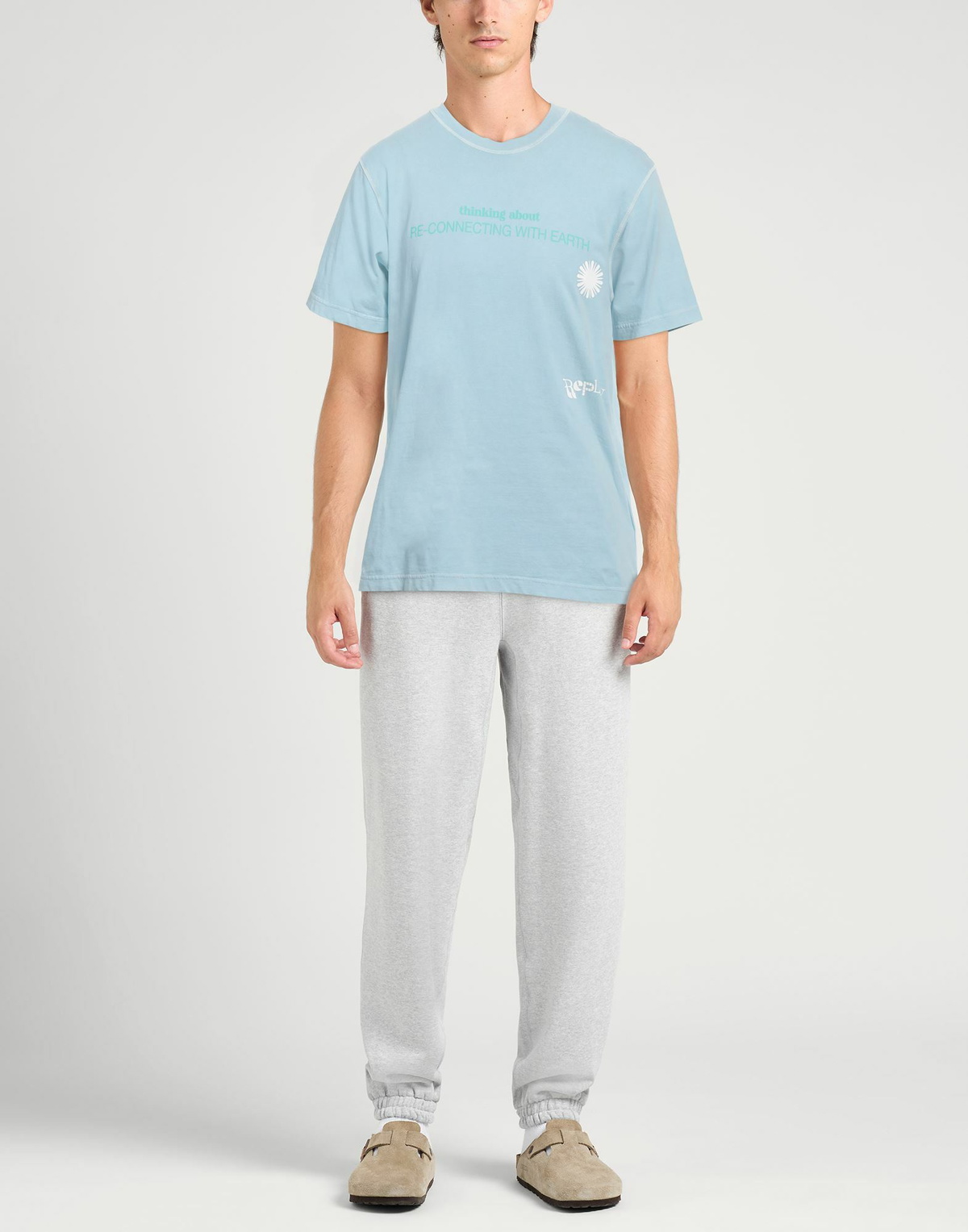 Replay Mens T-shirt Sky in Blue