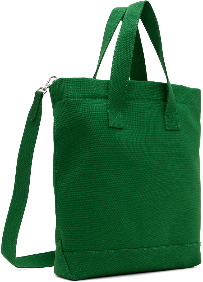 Maison Kitsuné Green Profile Fox Stamp N/S Tote