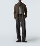 Giorgio Armani Ribbed-knit cotton-blend cardigan