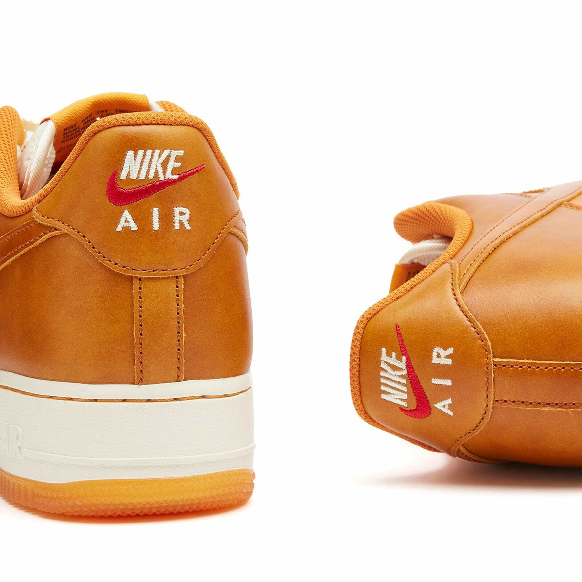 nike air force 1 red and gold
