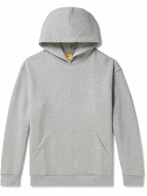 Photo: DIME - Logo-Embroidered Cotton-Jersey Hoodie - Gray