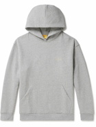 DIME - Logo-Embroidered Cotton-Jersey Hoodie - Gray