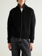 Valstar - Wool Zip-Up Sweater - Black