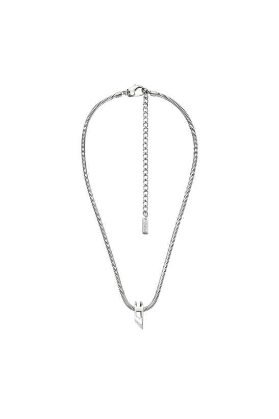 Photo: Diesel Stainless Steel Chain Necklace - Necklaces - Unisex - Silver