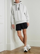 ON - Club Logo-Print Organic Cotton-Blend Jersey Hoodie - Gray