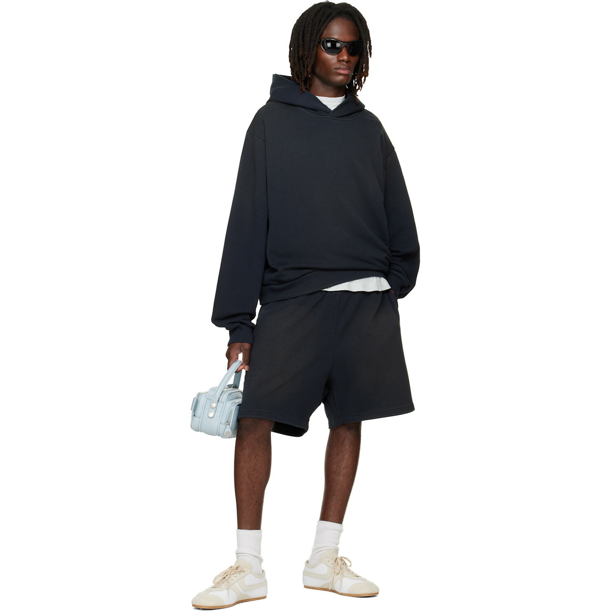 Acne Studios Black Fleece Logo Hoodie