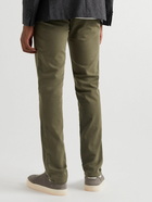 Incotex - Slim-Fit Stretch Cotton-Blend Trousers - Green