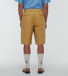 Gucci - Pleated cotton-twill shorts