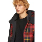 Mackage Red and Black Down Plaid Rylan Jacket