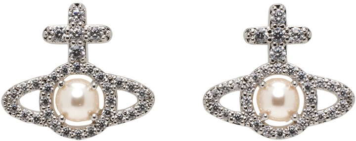 Photo: Vivienne Westwood Silver Olympia Pearl Earrings