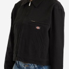 Dickies Women's Canvas Jacket in Stone Washed Black