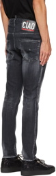 Dsquared2 Black Faded Skater Jeans