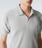 Homme Plissé Issey Miyake Basics pleated polo shirt