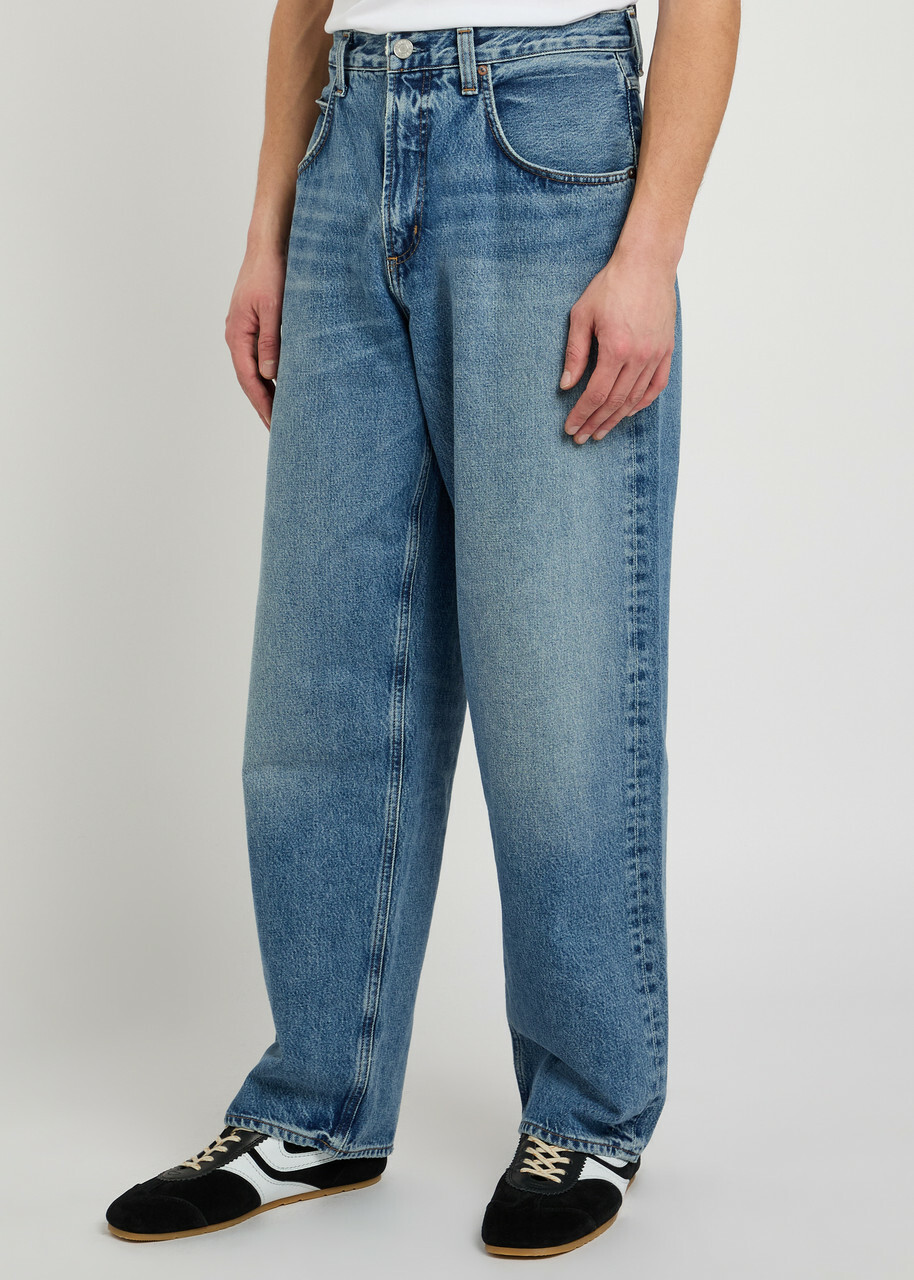 Agolde Fusion Relaxed Barrel-leg Jeans Light Blue