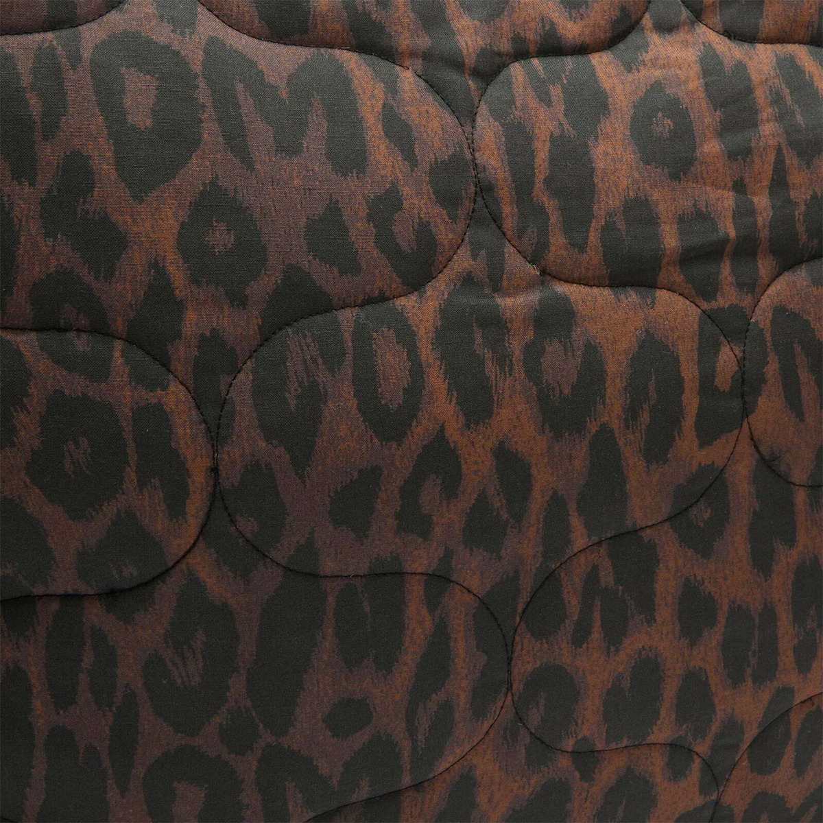 Damson Madder Women's Dark Leopard Quilted Tote Bag in Multi 