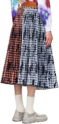 Chopova Lowena Brown & Blue Glenda Skirt