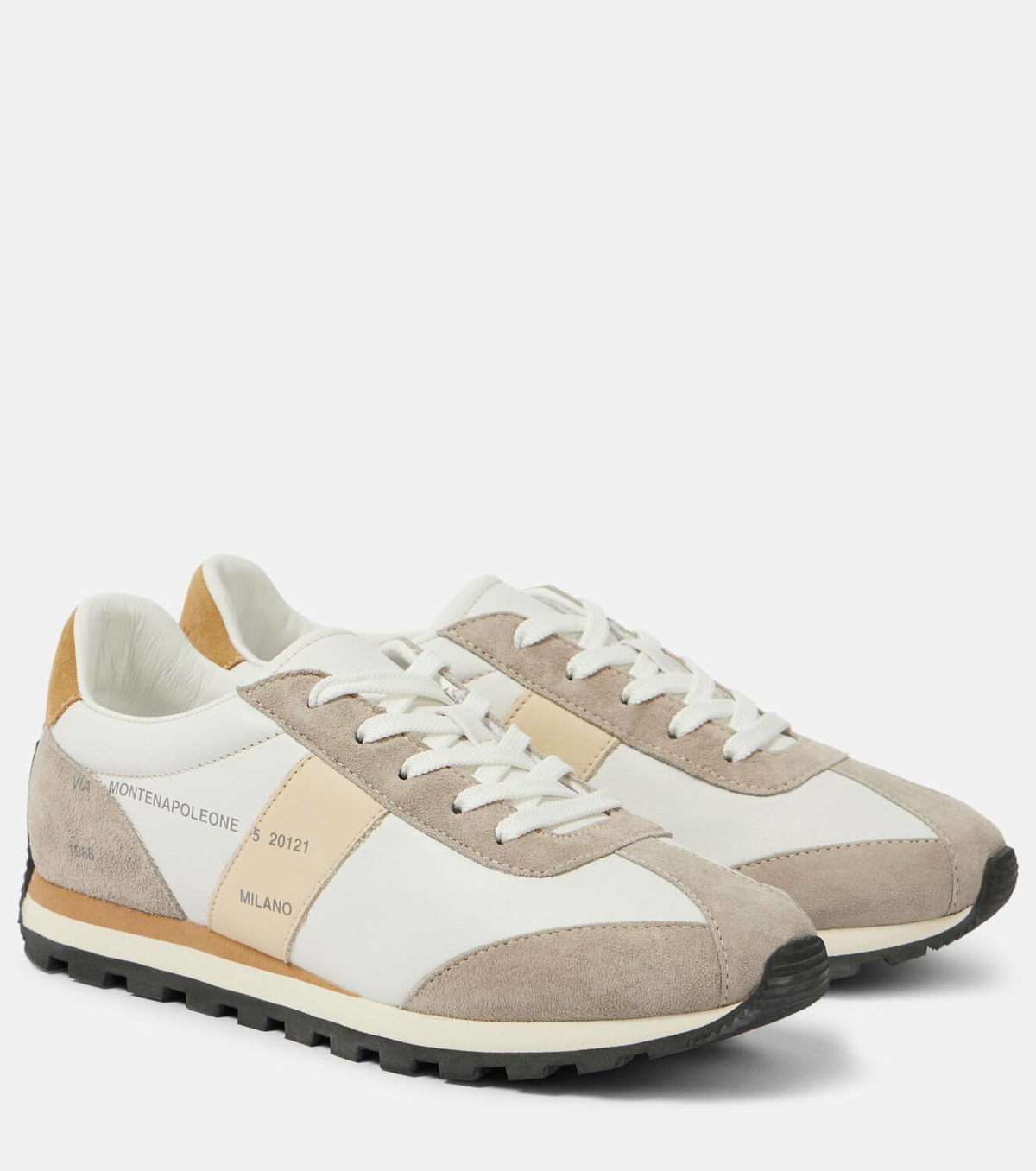 スニーカー Hogan Sole Suede And Leather Sneakers Sneakers Hogan Cool BROWN for Man HXM6470FB60PJQ12M02FJ | Hogan