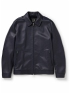 Dunhill - Leather Blouson Jacket - Blue