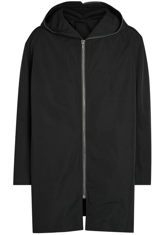 Photo: Rick Owens Gimp Mac Hooded Coat Black