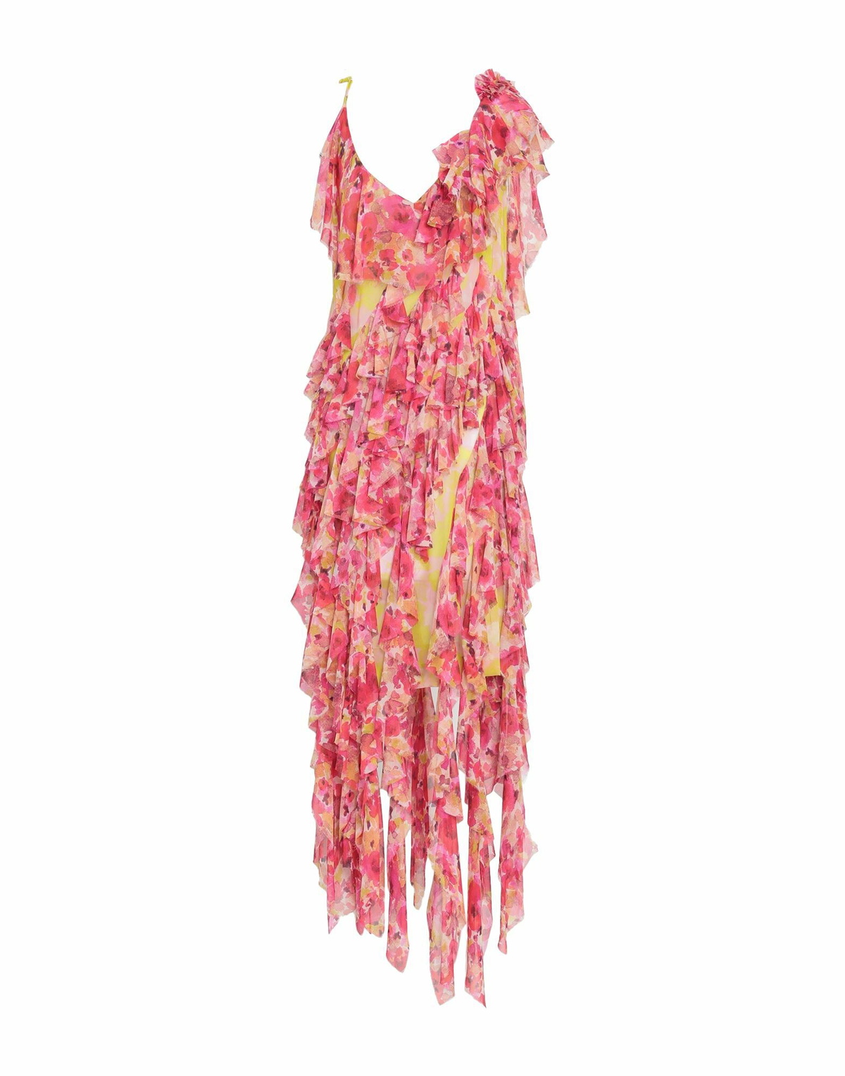 Dries Van Noten Womens Midi dress Fuchsia
