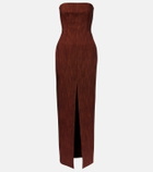 Roksanda Shani wool and cotton bustier gown