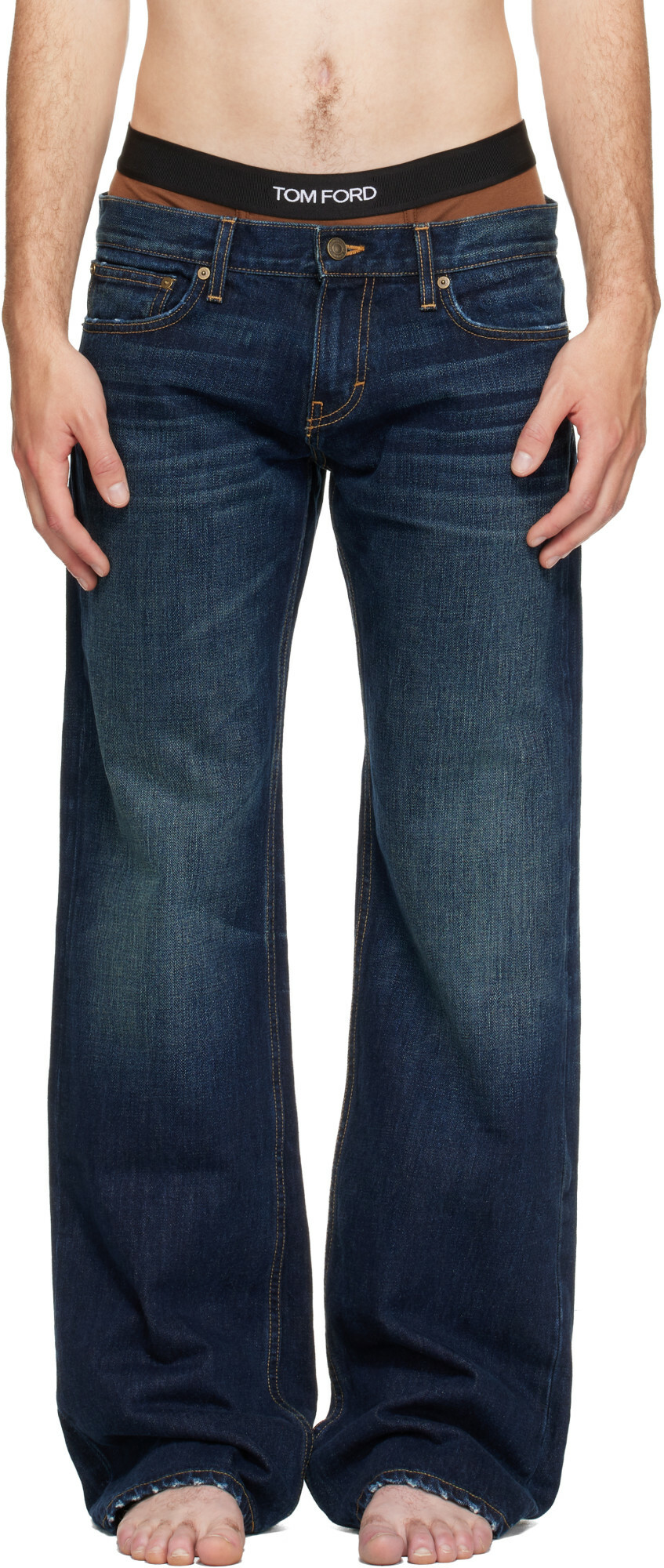 Raimundo Langlois Blue Bootcut Jeans