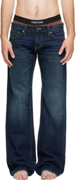 Raimundo Langlois Blue Bootcut Jeans