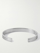 Le Gramme - 19g Punched Ribbon Brushed Recycled Black Sterling Silver Cuff - Silver