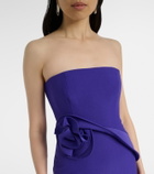 Roland Mouret Floral-appliqué gown