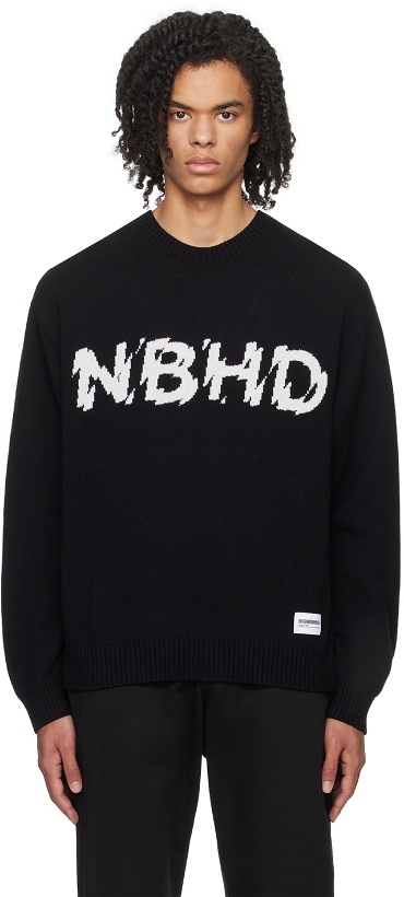 Photo: Neighborhood Black Intarsia Sweater