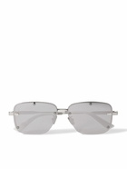 Dior Eyewear - NeoDior S4U Rectangle-Frame Gunmetal-Tone Sunglasses