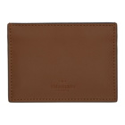 Valentino Brown Valentino Garavani VLTN Card Holder