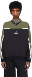 adidas Originals Black & Khaki Cutline Sweatshirt