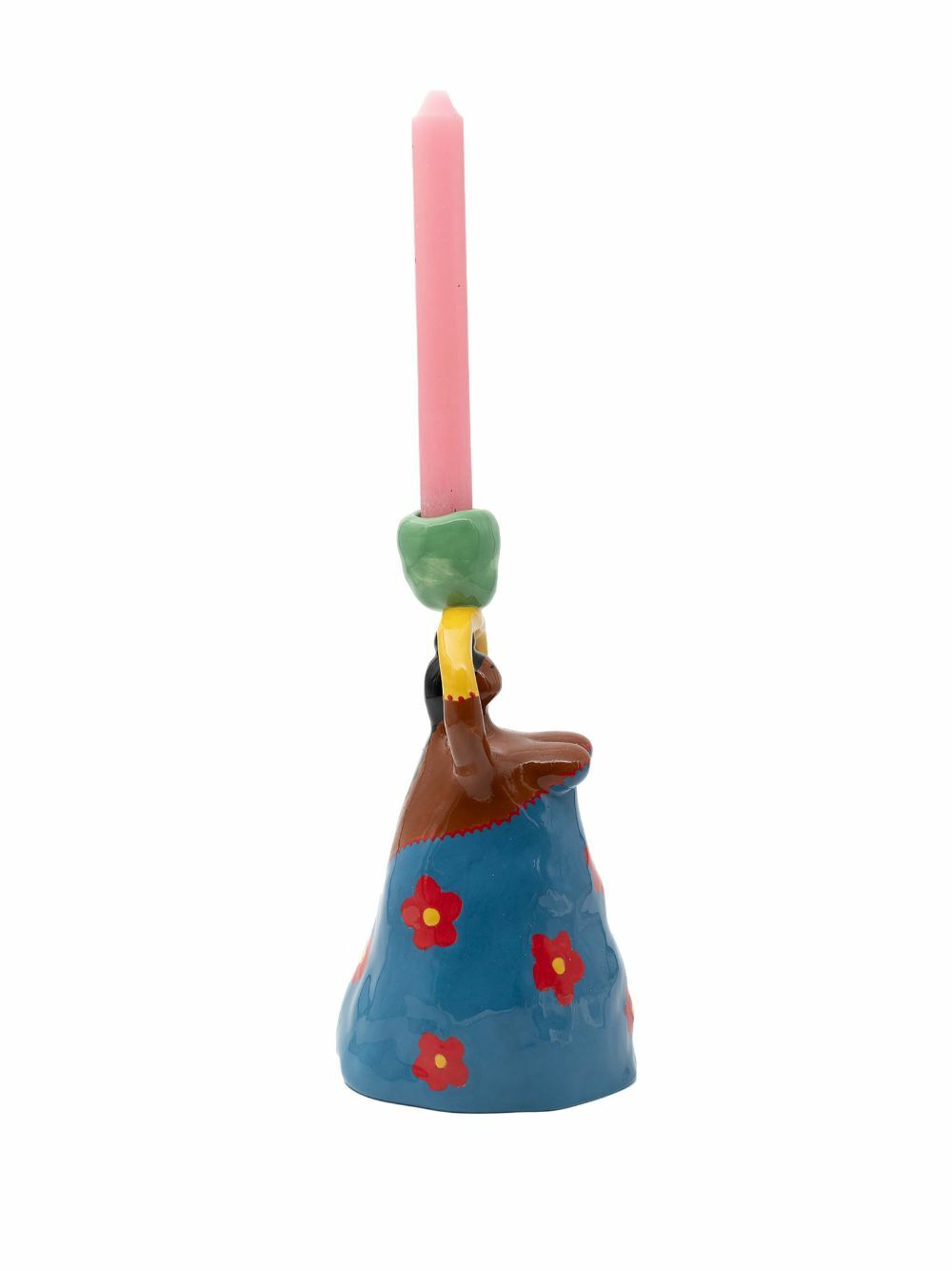 LAETITIA ROUGET Blue Nina Earthenware Candle Holder