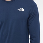 The North Face Men's Long Sleeve Easy T-Shirt in Summit Navy