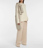 The Row Dafy cashmere knit shoulder bag