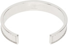 Balmain Silver Signature Tubular Brass Bracelet